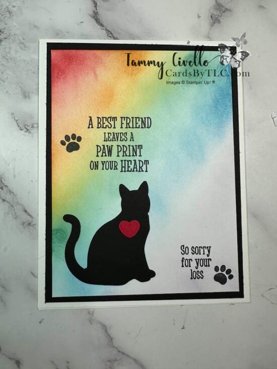 Hand Crafted Other - Pet Sympathy Card - Cat- Hand Crafted By Me